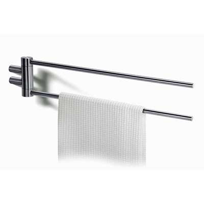 Zack Stainless Steel Civio swivelling double towel rail