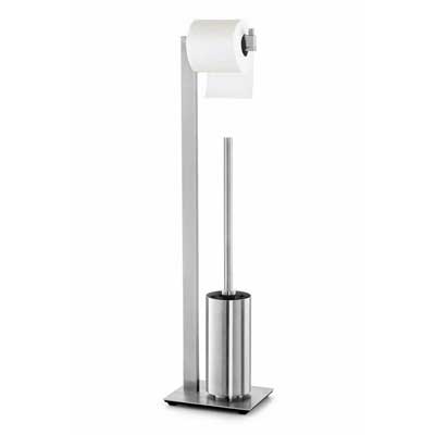 Zack Linea Toilet Butler in brushed stainless steel